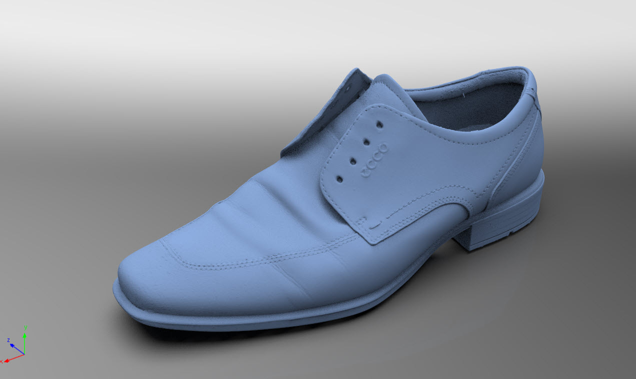 Jalanõu värvitu 3D-mudel