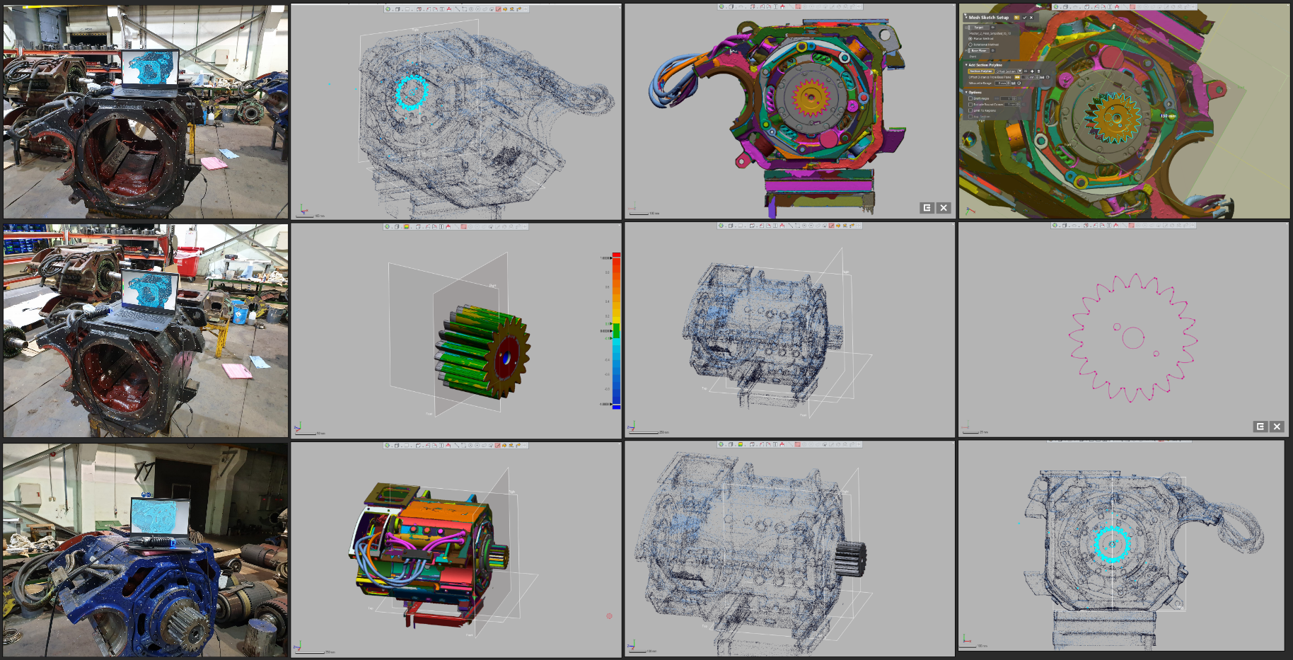 A1 mootori koostu 3D-skaneerimine