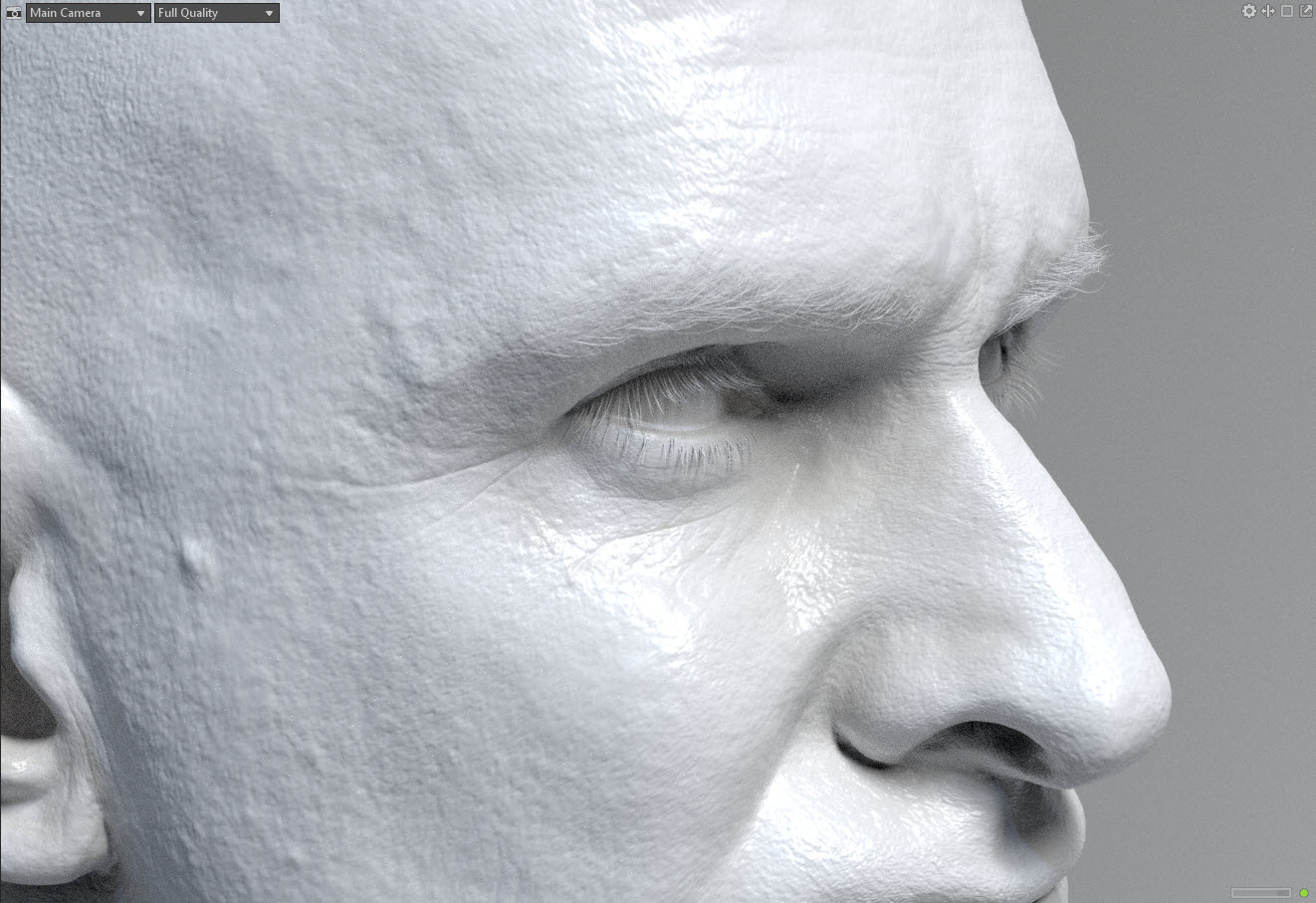 Detailne 3D mudel näost pilt 4