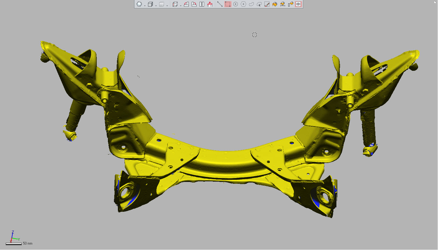 Ford Taunus silla 3D skaneering pilt 3