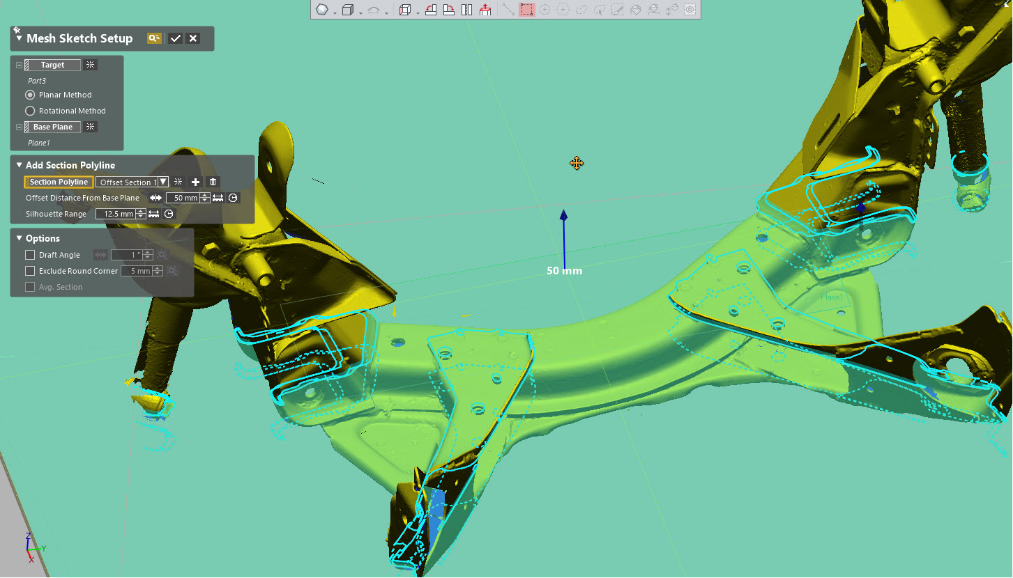 Ford Taunus silla 3D skaneering pilt 5