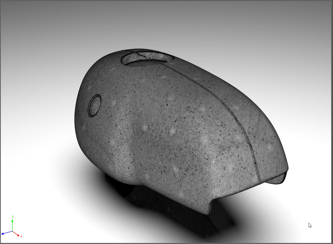 Mootorratta kütusepaagi 3D-skaneerimine pilt 6