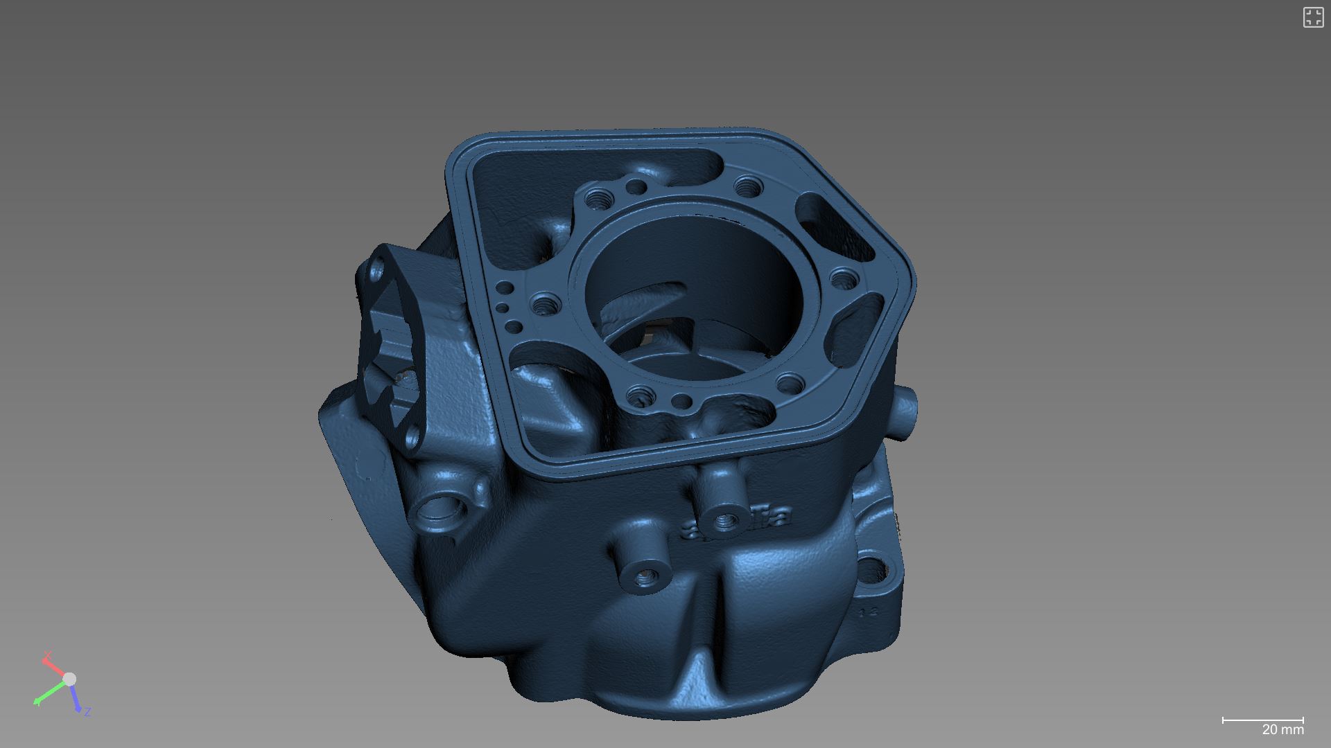 Võistluskaatri silindri 3D skaneering taas tootmiseks pilt 6