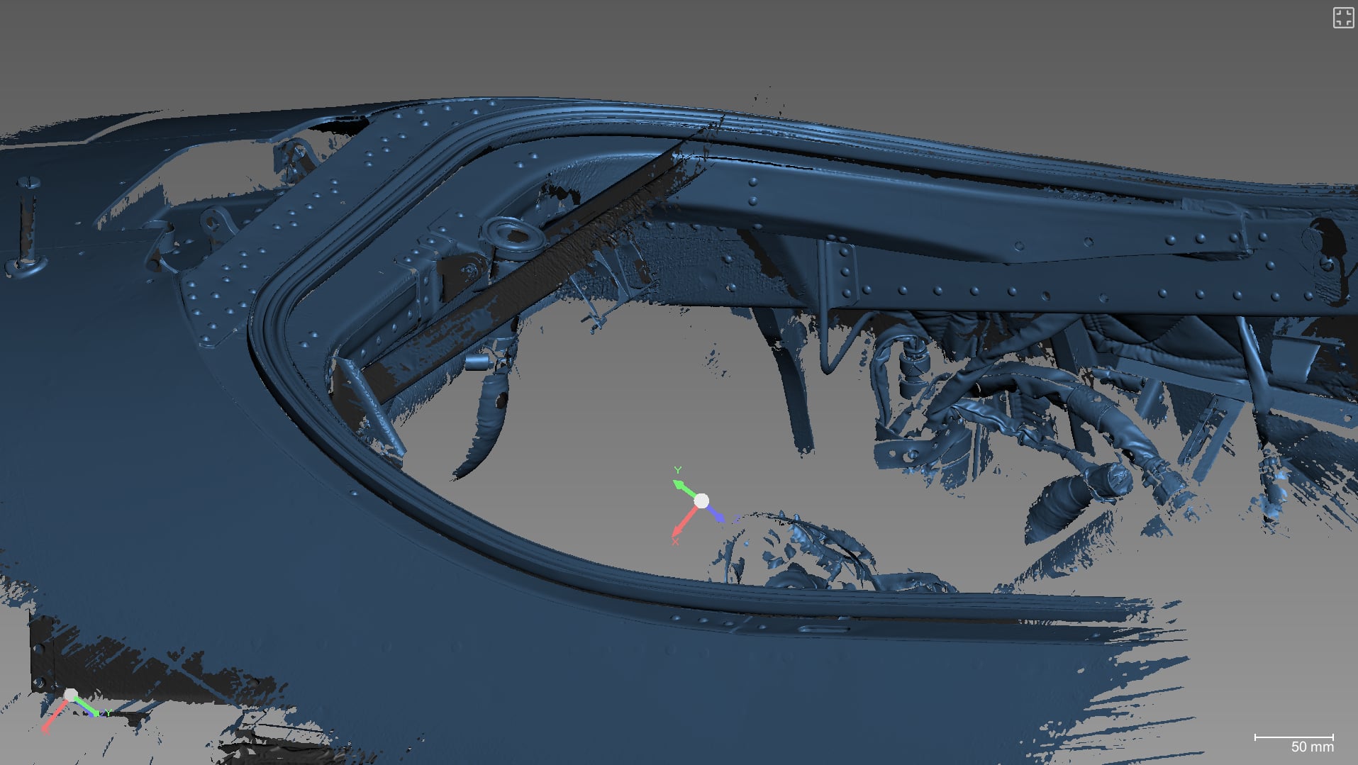 L-39 piloodikabiini 3D-skaneering