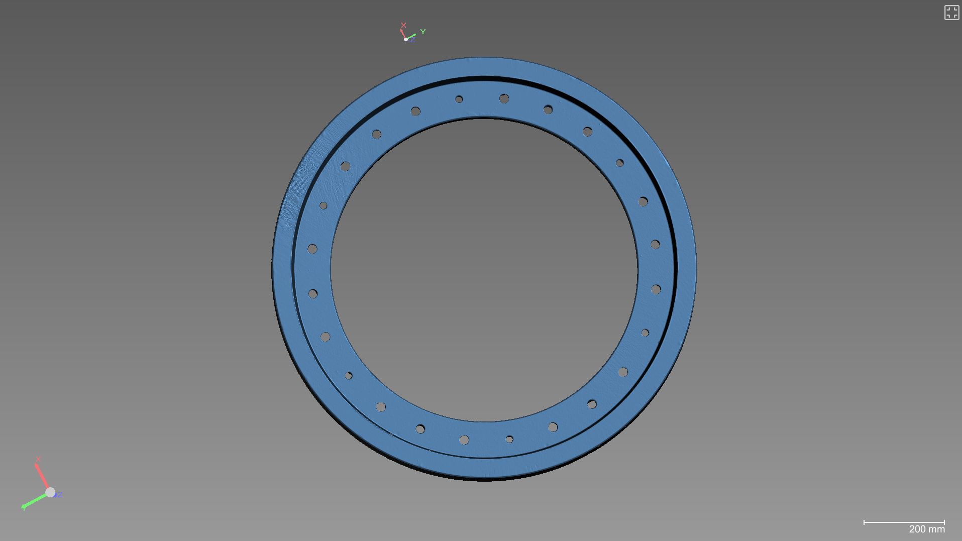 Matriitsi 3D mesh data pealtvaade