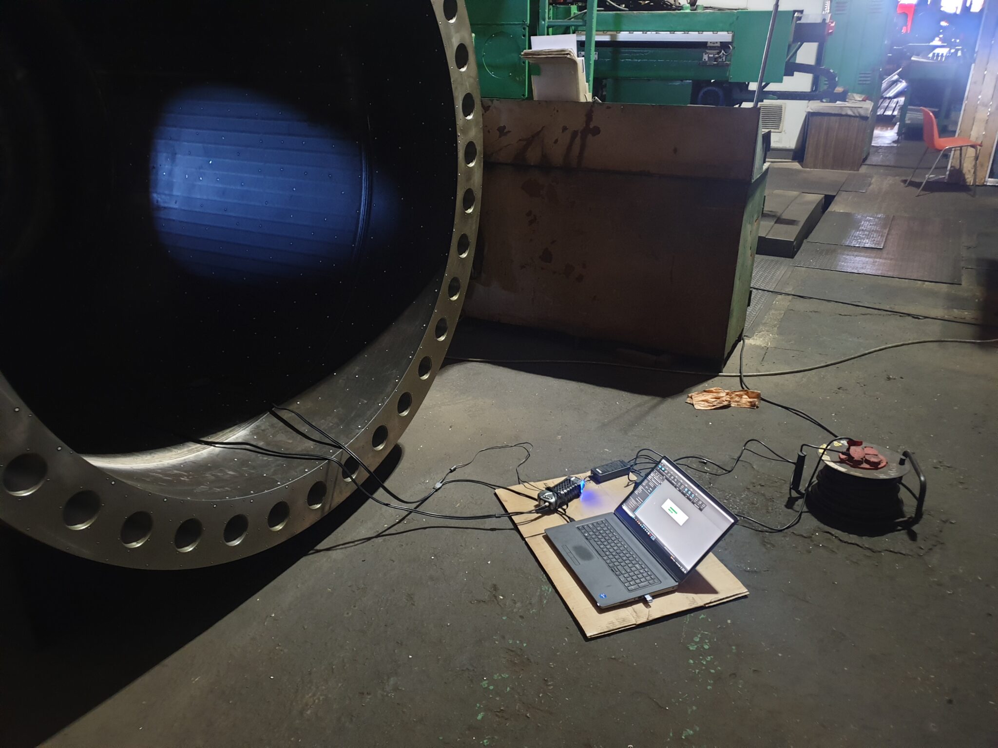 Pressure Vessel 3D skaneerimise ettevalmistus