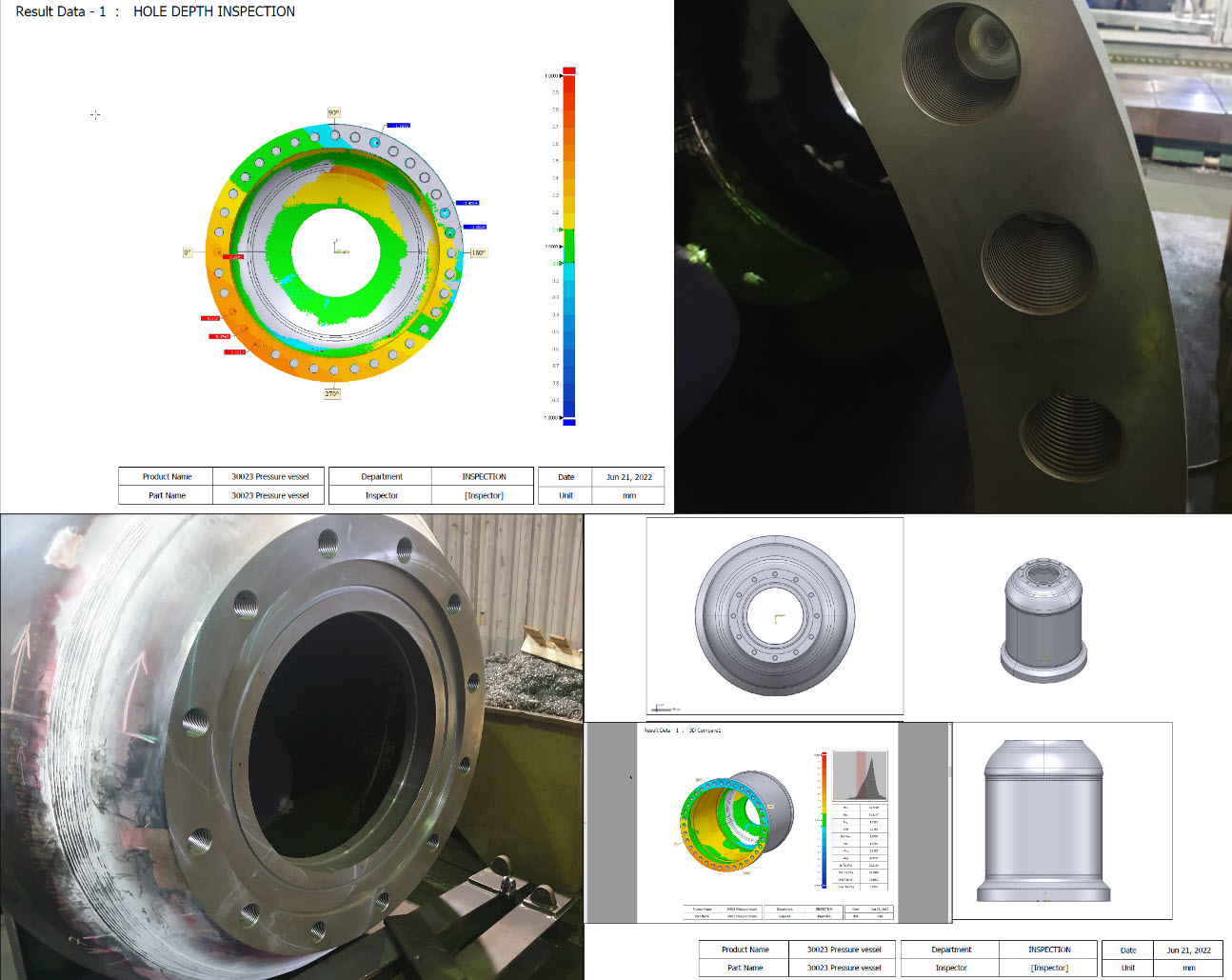 Pressure Vessel 3D-skaneerimine ja tolerantsiraport