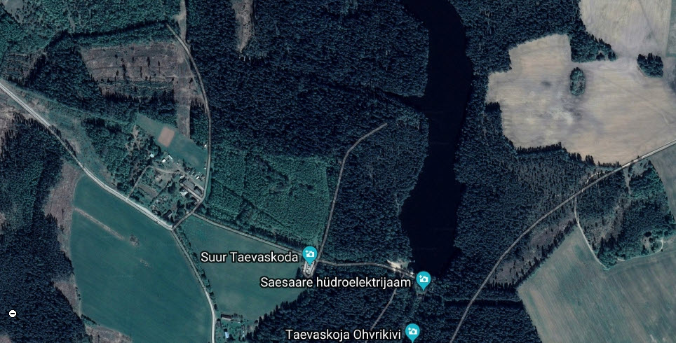 Saesaare hüdroelektrijaama üldvaade