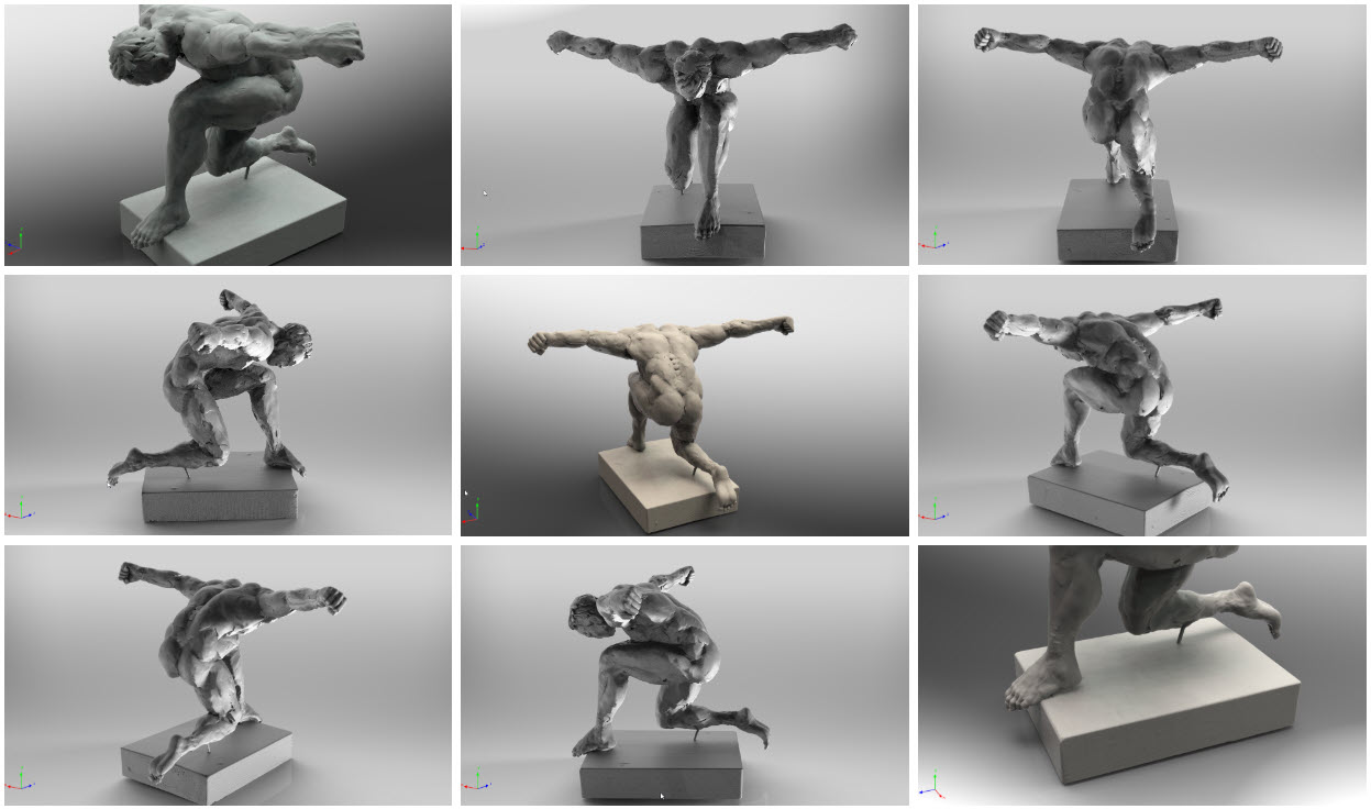 Skulptori skulptuuri 3D skaneering ja detailide loomine